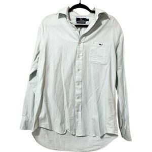 Vineyard Vines Mint Green Mens Classic Button Down Shirt Medium Casual Preppy